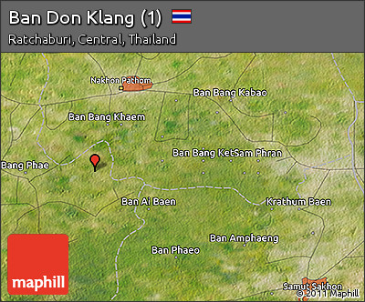 Satellite 3D Map of Ban Don Klang (1)