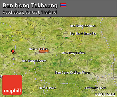 Satellite 3D Map of Ban Nong Takhaeng