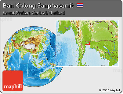 Physical Location Map of Ban Khlong Sanphasamit