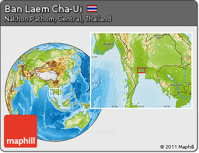 Physical Location Map of Ban Laem Cha-Ui