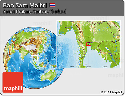Physical Location Map of Ban Sam Maitri