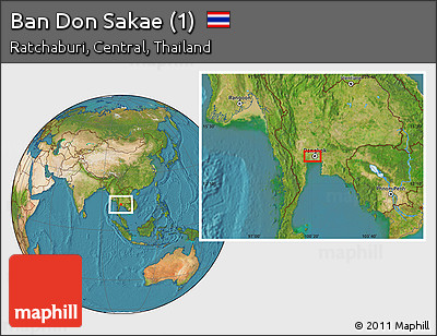 Satellite Location Map of Ban Don Sakae (1)