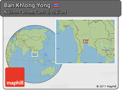 Savanna Style Location Map of Ban Khlong Yong