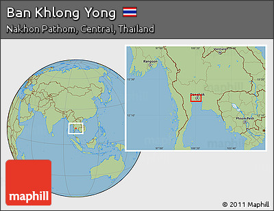 Savanna Style Location Map of Ban Khlong Yong