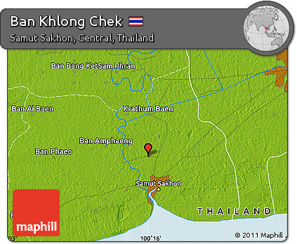 Physical Map of Ban Khlong Chek