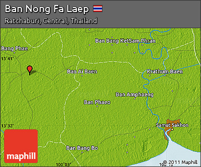 Physical Map of Ban Nong Fa Laep