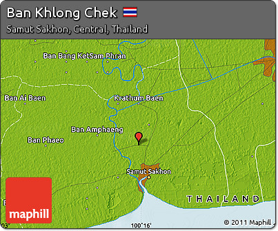 Physical Map of Ban Khlong Chek