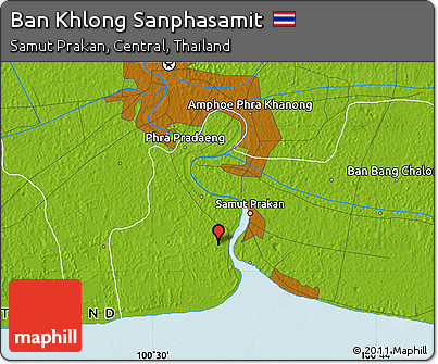 Physical Map of Ban Khlong Sanphasamit