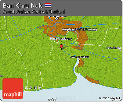 Physical Map of Ban Khru Nok