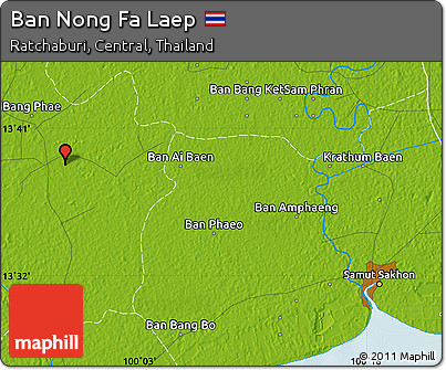 Physical Map of Ban Nong Fa Laep