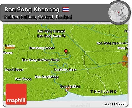 Physical Panoramic Map of Ban Song Khanong