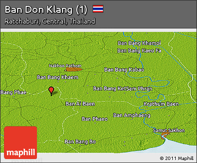 Physical Panoramic Map of Ban Don Klang (1)
