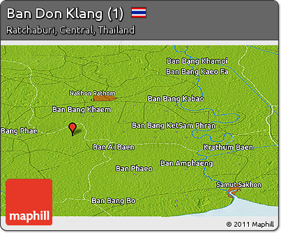 Physical Panoramic Map of Ban Don Klang (1)
