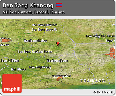 Satellite Panoramic Map of Ban Song Khanong
