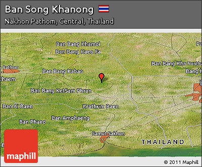 Satellite Panoramic Map of Ban Song Khanong