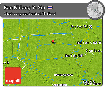 Physical 3D Map of Ban Khlong Yi Sip
