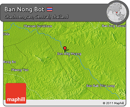 Physical 3D Map of Ban Nong Bot