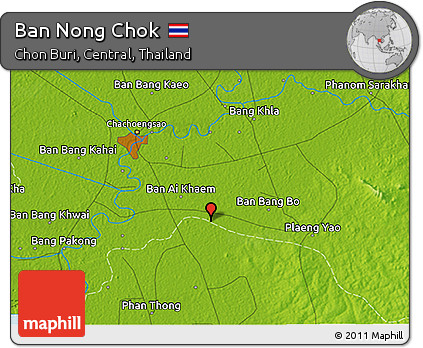 Physical 3D Map of Ban Nong Chok