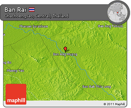 Physical 3D Map of Ban Rai