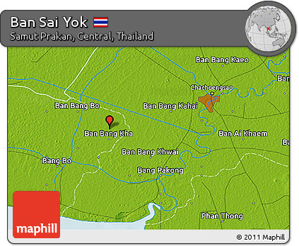 Physical 3D Map of Ban Sai Yok