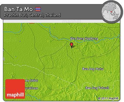 Physical 3D Map of Ban Ta Mo