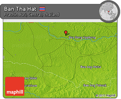 Physical 3D Map of Ban Tha Hat