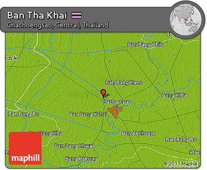 Physical 3D Map of Ban Tha Khai