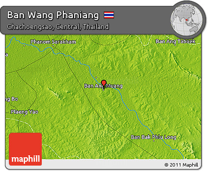 Physical 3D Map of Ban Wang Phaniang