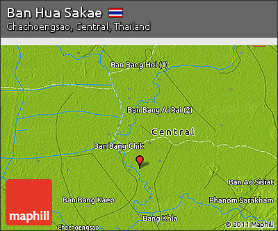 Physical 3D Map of Ban Hua Sakae