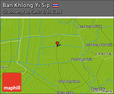 Physical 3D Map of Ban Khlong Yi Sip