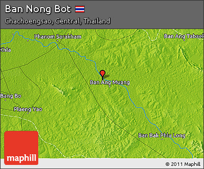 Physical 3D Map of Ban Nong Bot