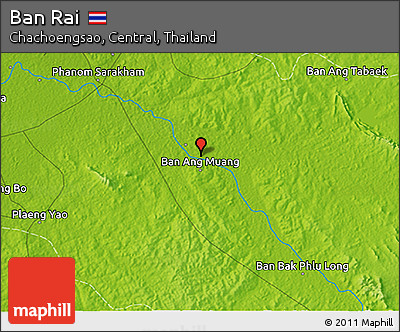 Physical 3D Map of Ban Rai