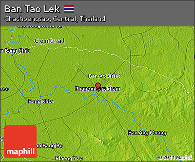 Physical 3D Map of Ban Tao Lek