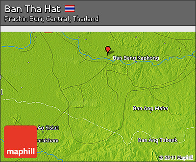 Physical 3D Map of Ban Tha Hat