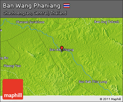 Physical 3D Map of Ban Wang Phaniang