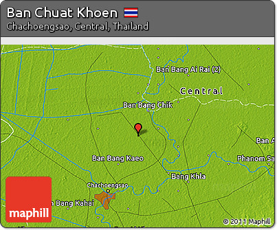Physical 3D Map of Ban Chuat Khoen