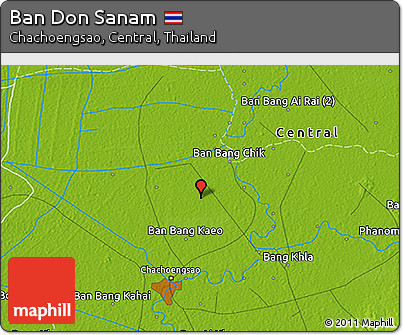 Physical 3D Map of Ban Don Sanam