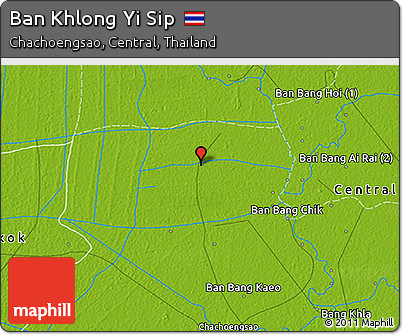 Physical 3D Map of Ban Khlong Yi Sip