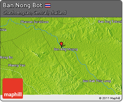 Physical 3D Map of Ban Nong Bot
