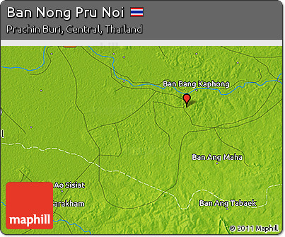 Physical 3D Map of Ban Nong Pru Noi