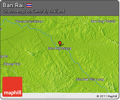 Physical 3D Map of Ban Rai