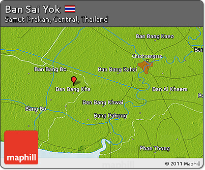 Physical 3D Map of Ban Sai Yok