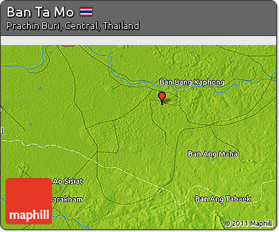 Physical 3D Map of Ban Ta Mo