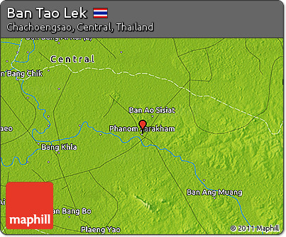 Physical 3D Map of Ban Tao Lek