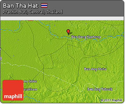 Physical 3D Map of Ban Tha Hat