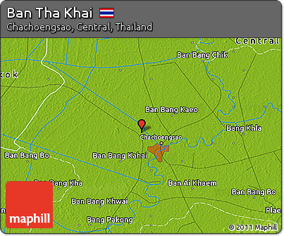 Physical 3D Map of Ban Tha Khai