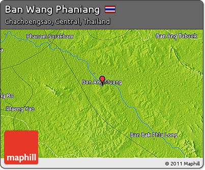 Physical 3D Map of Ban Wang Phaniang