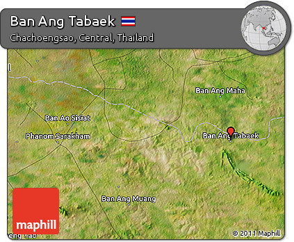 Satellite 3D Map of Ban Ang Tabaek