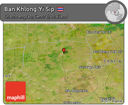 Satellite 3D Map of Ban Khlong Yi Sip
