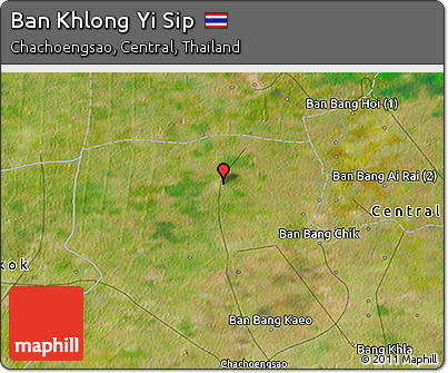 Satellite 3D Map of Ban Khlong Yi Sip